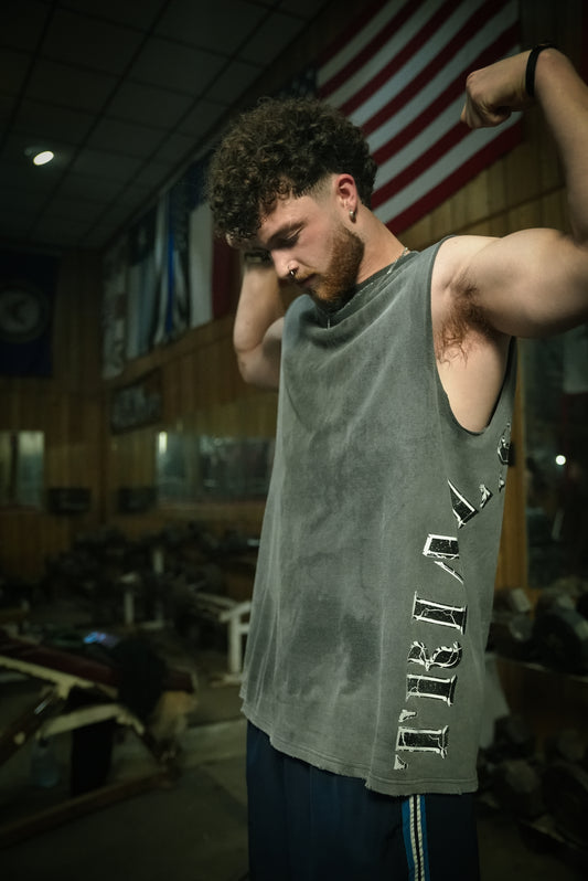 Gunmetal Gray Trials of Steel Cutoff