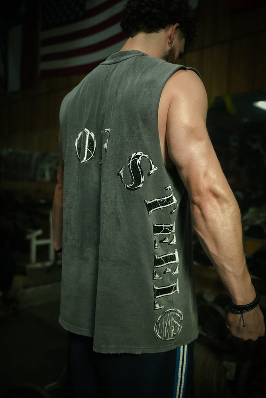 Gunmetal Gray Trials of Steel Cutoff