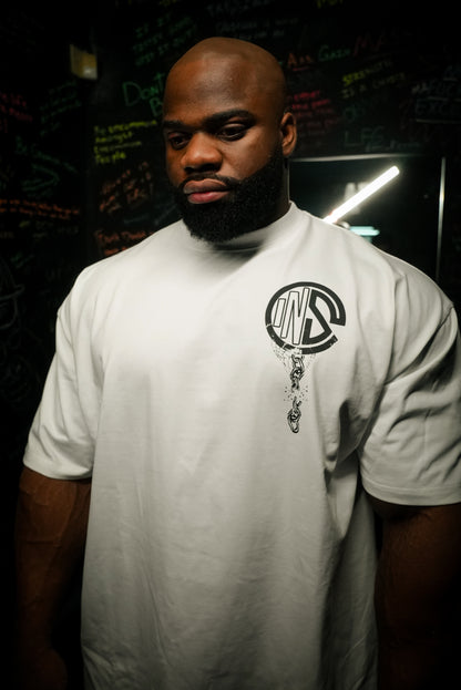 White FiF Chained Tee