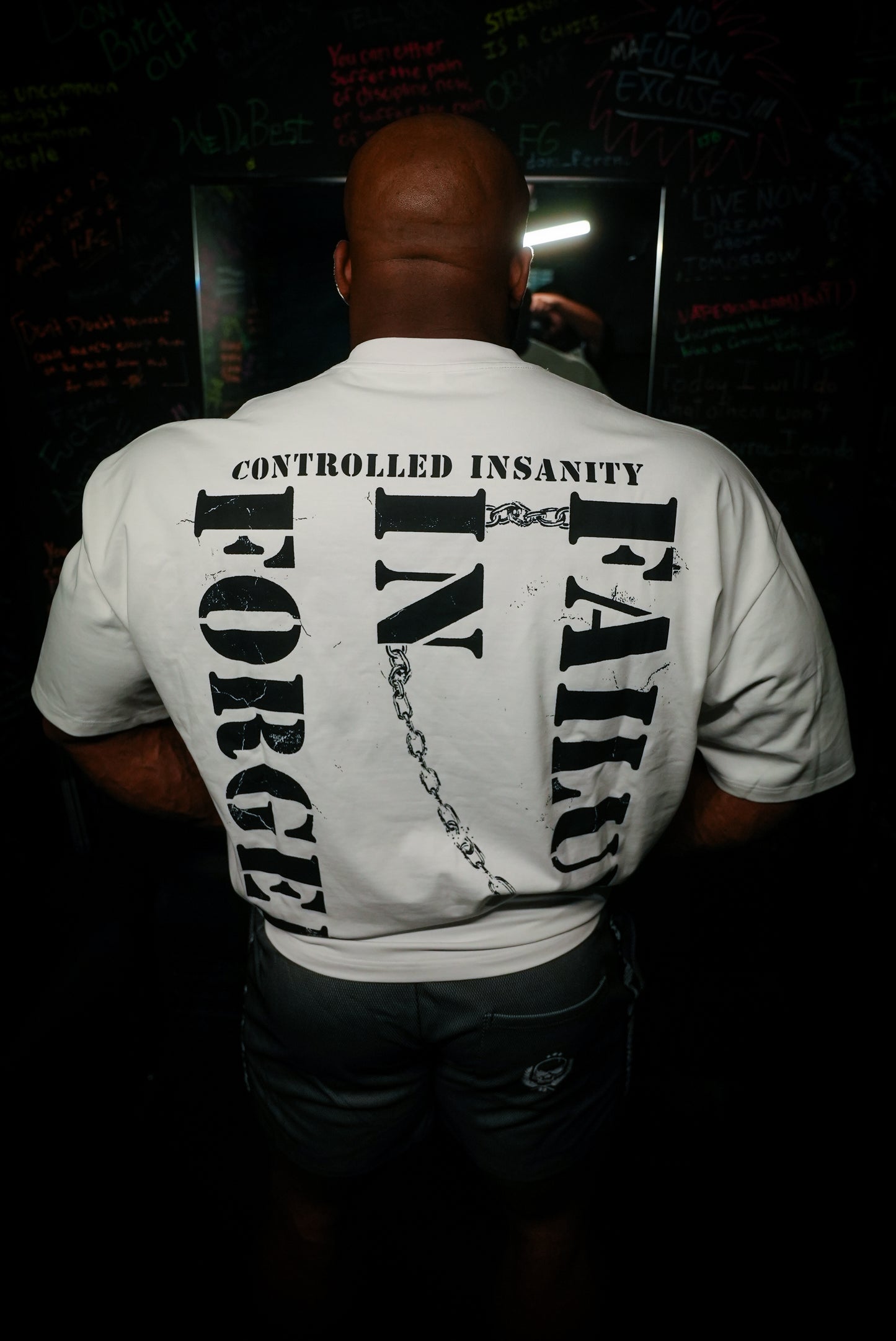 White FiF Chained Tee