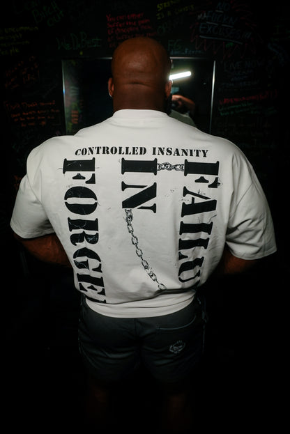 White FiF Chained Tee