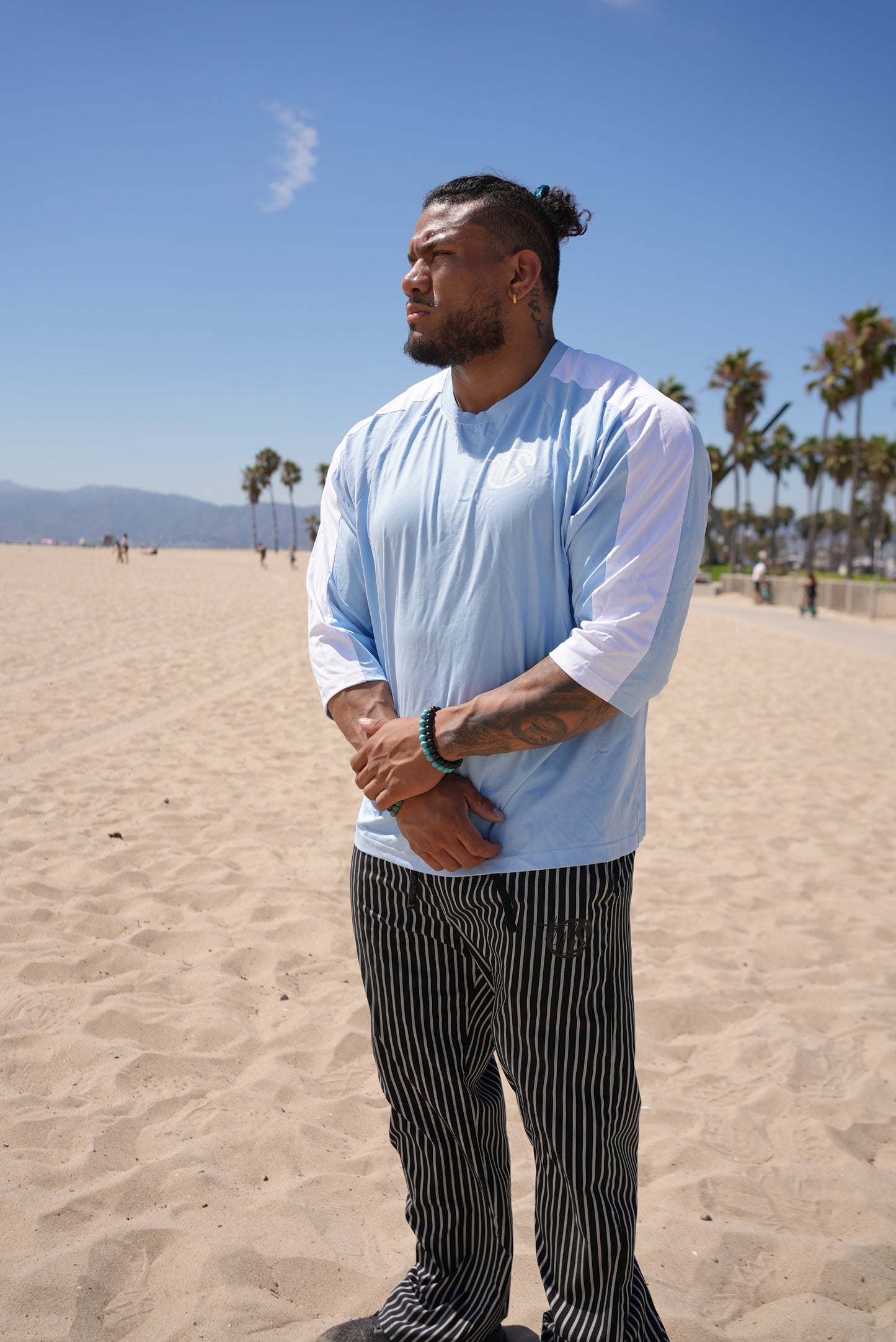 Raglan 3/4 Tee UNC Blue