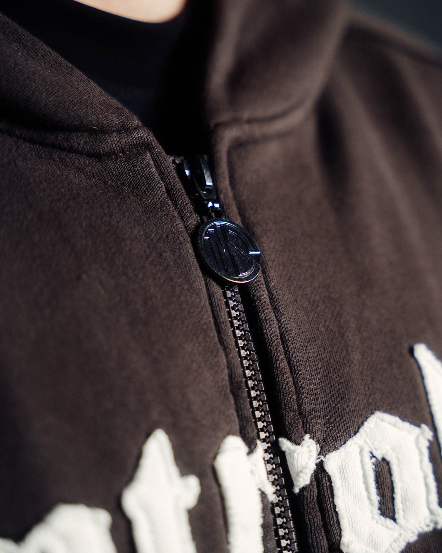 Mocha Brown Essential Zip Up