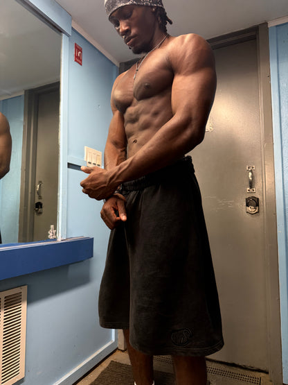 OG Black Vintage Washed Sweat Shorts