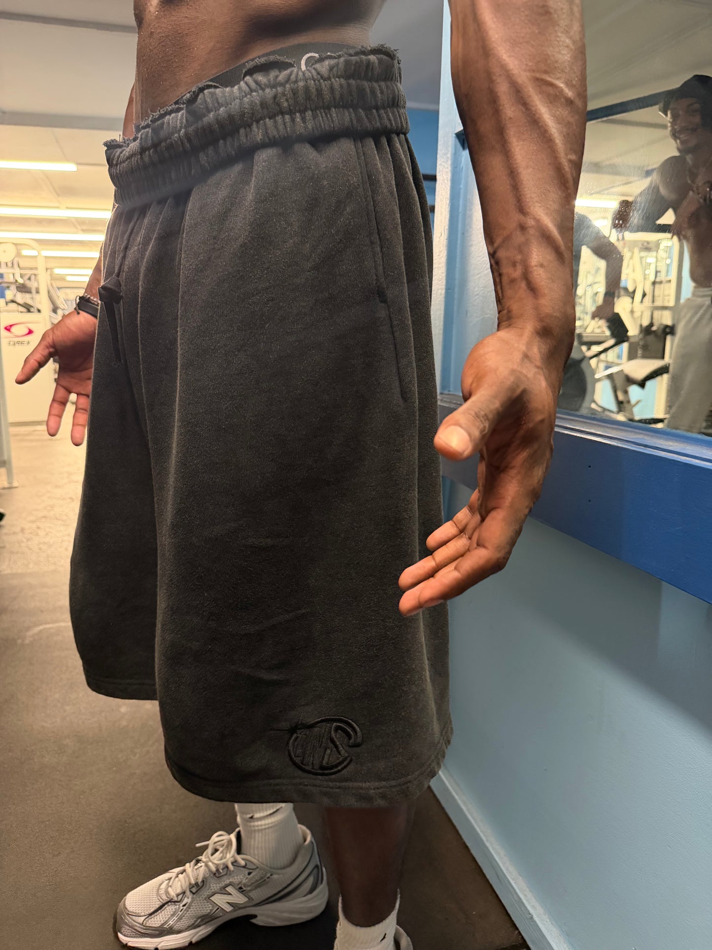 OG Black Vintage Washed Sweat Shorts