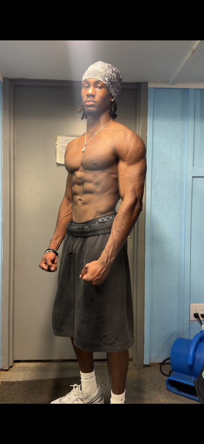 OG Black Vintage Washed Sweat Shorts