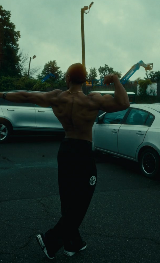 Onyx Black Iron Therapy Mesh Sweatpants