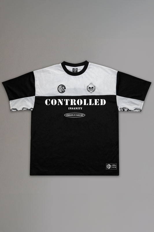 White Controlled Insanity Labeled Jersey 1/300