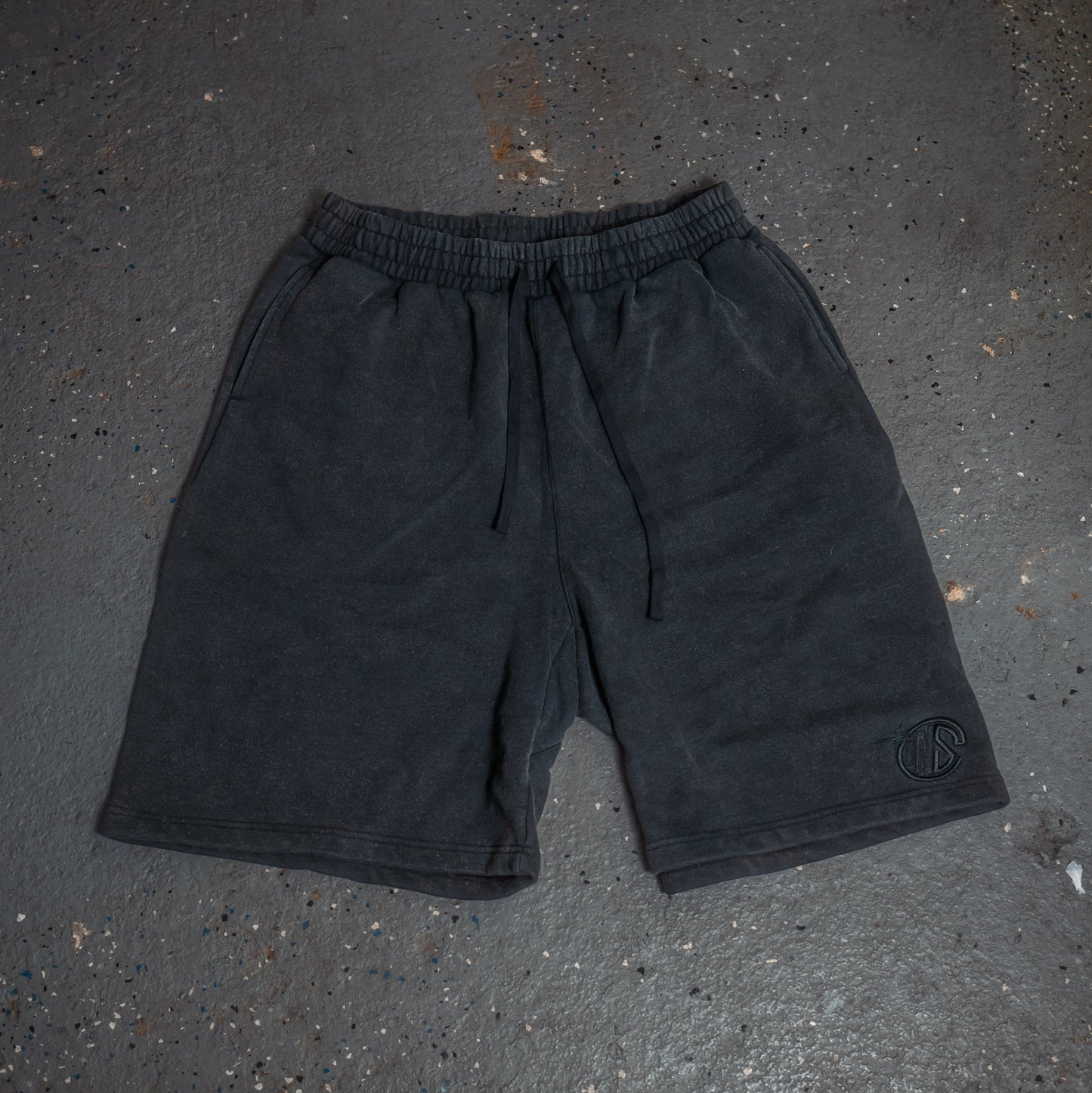 OG Black Vintage Washed Sweat Shorts