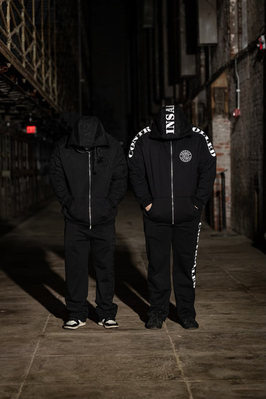 Blackout Shadow Zip Up Hoodie