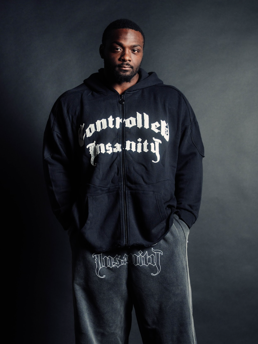 Midnight Black Essential Zip Ups