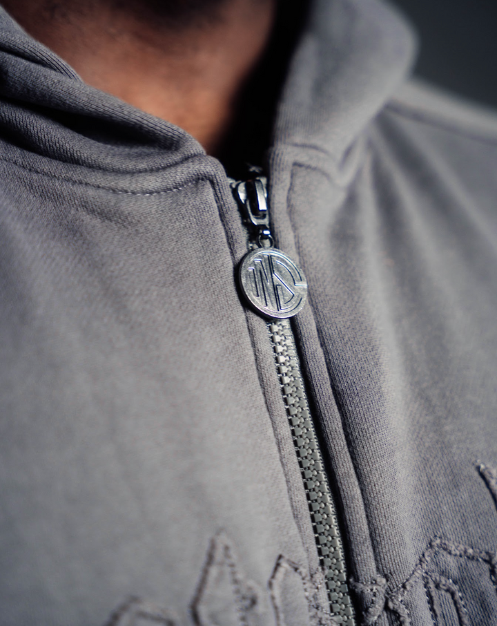 Cool Grey Essential Zip Up