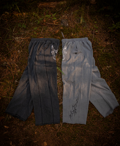 Dusk Black Heavyweight Sweatpants (Acid Washed)