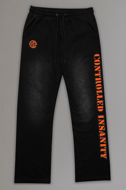 Orange Sunwashed Sweatpants