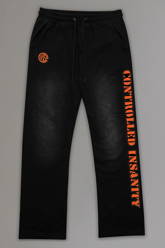 Orange Sunwashed Sweatpants