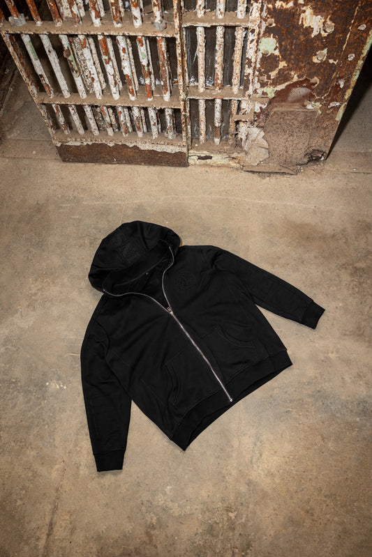 Blackout Shadow Zip Up Hoodie