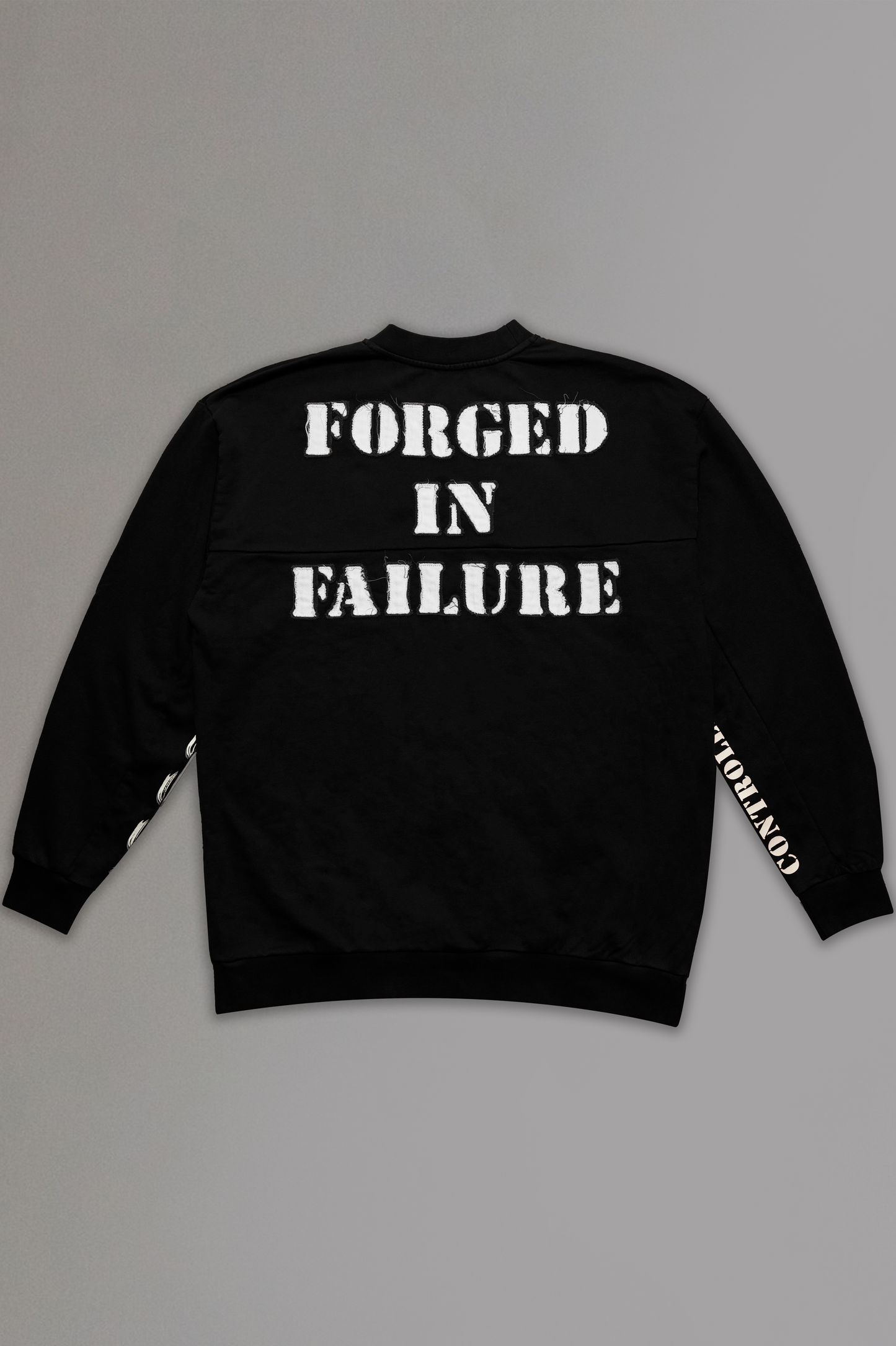 Black Forged in Failure Crewneck