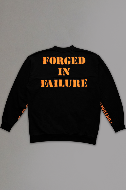 Orange Forged in Failure Crewneck