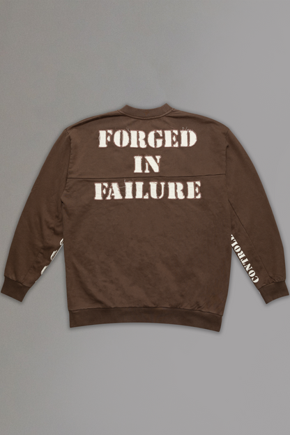 Brown Forged in Failure Crewneck