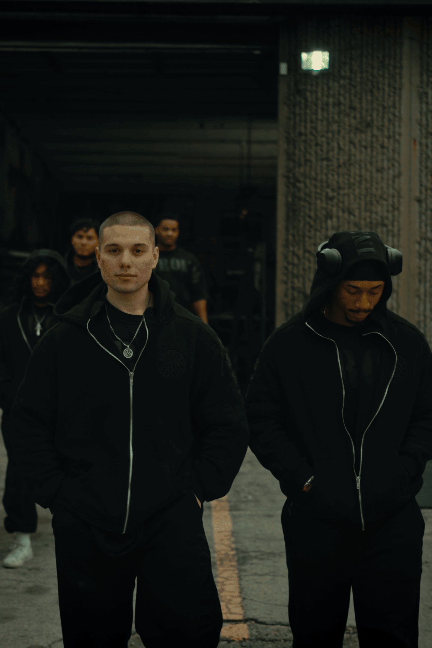 Blackout Shadow Zip Up Hoodie