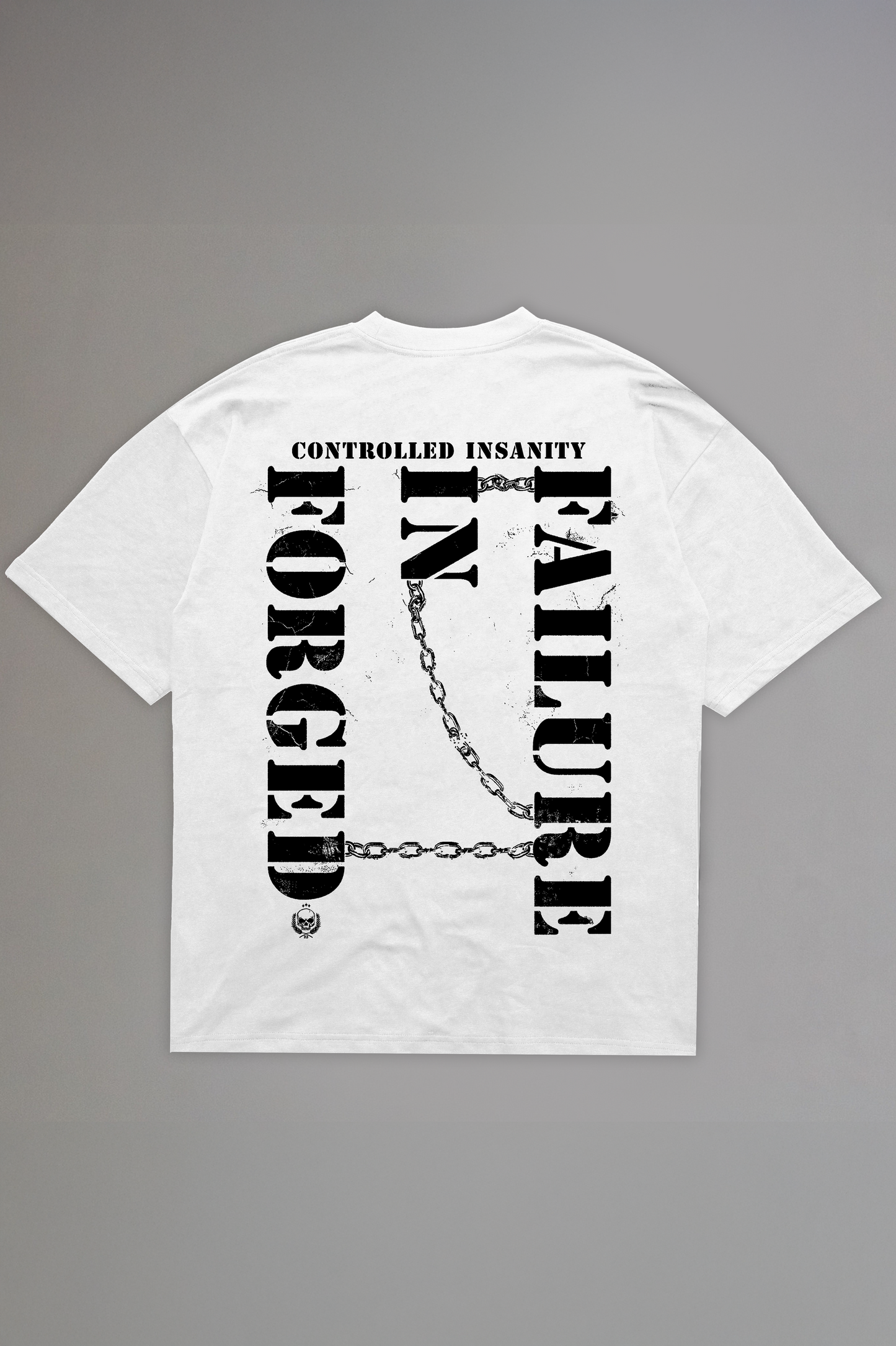 White FiF Chained Tee